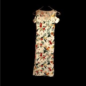 Blossom off shoulder maxi dress